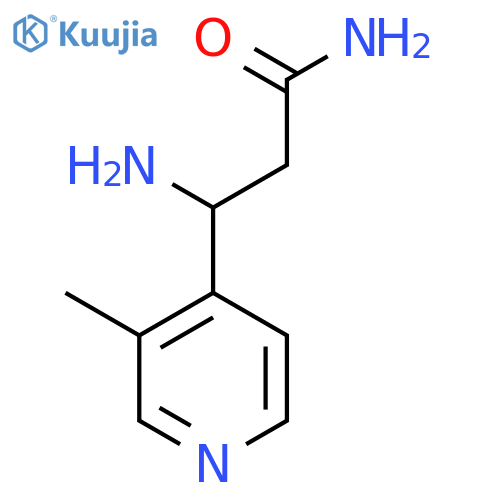 3-Amino-3-(3-methylpyridin-4-yl)propanamide structure