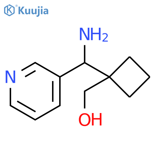 Cyclobutanemethanol, 1-(amino-3-pyridinylmethyl)- structure