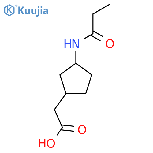 2-(3-Propanamidocyclopentyl)acetic acid structure