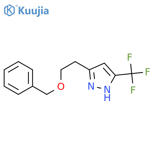 3-[2-(benzyloxy)ethyl]-5-(trifluoromethyl)-1H-pyrazole structure