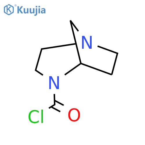 1,4-Diazabicyclo[3.2.1]octane-4-carbonyl chloride structure