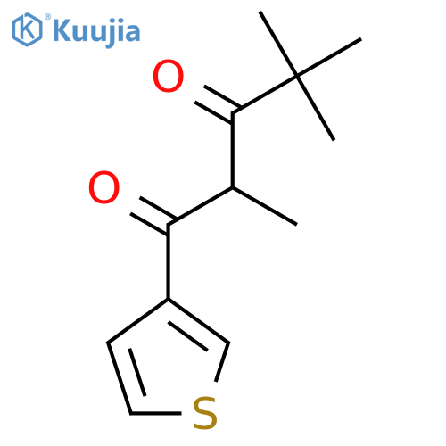 2,4,4-Trimethyl-1-(thiophen-3-yl)pentane-1,3-dione structure