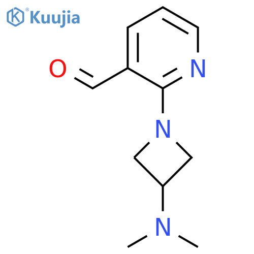 2-[3-(Dimethylamino)azetidin-1-yl]pyridine-3-carbaldehyde structure