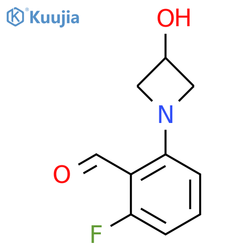 2-Fluoro-6-(3-hydroxyazetidin-1-yl)benzaldehyde structure