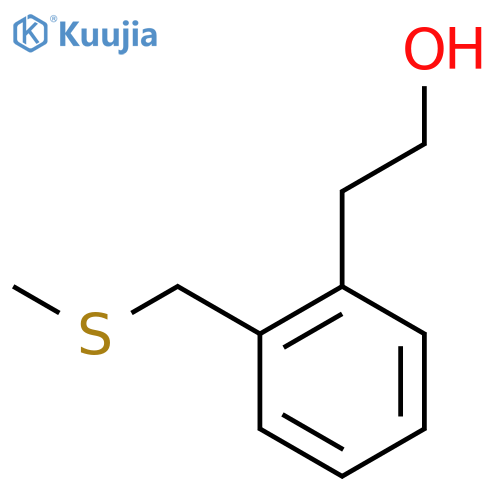 2-{2-[(Methylsulfanyl)methyl]phenyl}ethan-1-ol structure