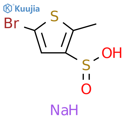 Sodium 5-bromo-2-methylthiophene-3-sulfinate structure
