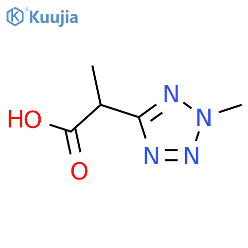 2-(2-Methyl-2H-1,2,3,4-tetrazol-5-yl)propanoic acid structure