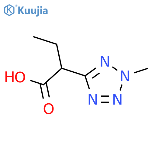 2-(2-Methyl-2H-1,2,3,4-tetrazol-5-yl)butanoic acid structure