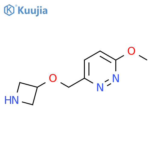 3-[(Azetidin-3-yloxy)methyl]-6-methoxypyridazine structure
