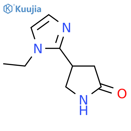 4-(1-ethyl-1H-imidazol-2-yl)pyrrolidin-2-one structure