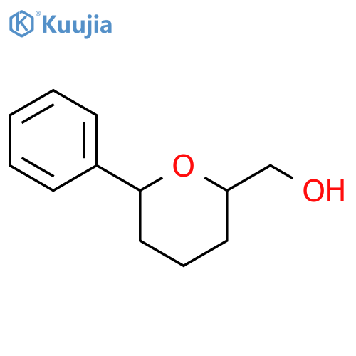 2H-Pyran-2-methanol, tetrahydro-6-phenyl- structure