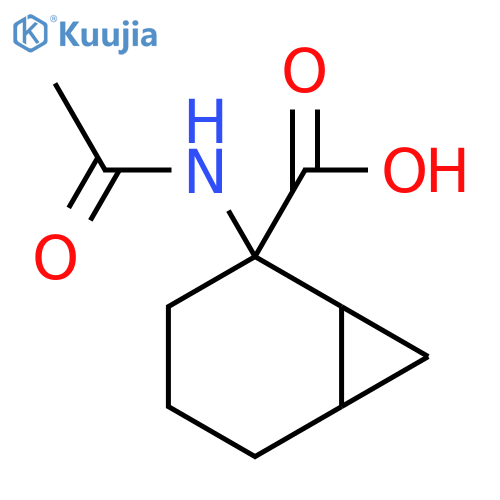 2-Acetamidobicyclo[4.1.0]heptane-2-carboxylic acid structure