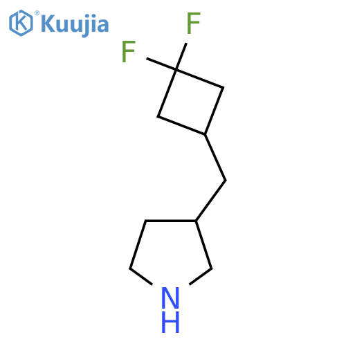 3-[(3,3-Difluorocyclobutyl)methyl]pyrrolidine structure