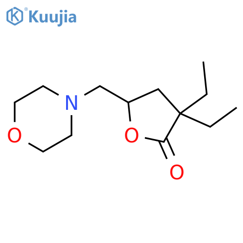 2(3H)-Furanone, 3,3-diethyldihydro-5-(4-morpholinylmethyl)- structure