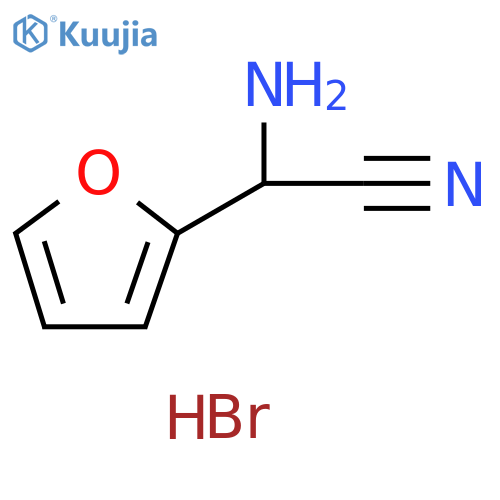 2-Furanacetonitrile, α-amino-, hydrobromide (1:1) structure