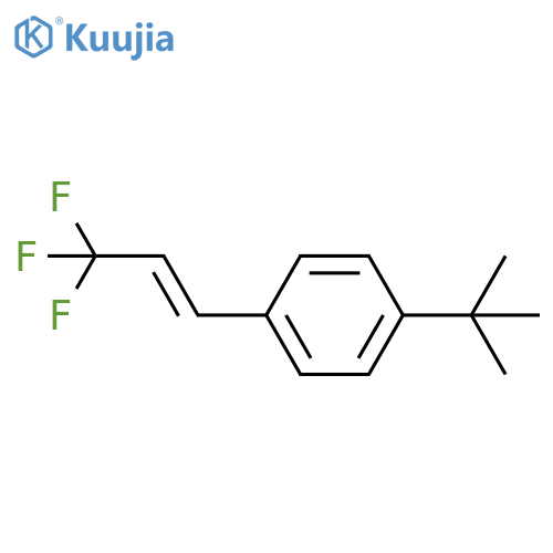 Benzene, 1-(1,1-dimethylethyl)-4-[(1E)-3,3,3-trifluoro-1-propenyl]- structure