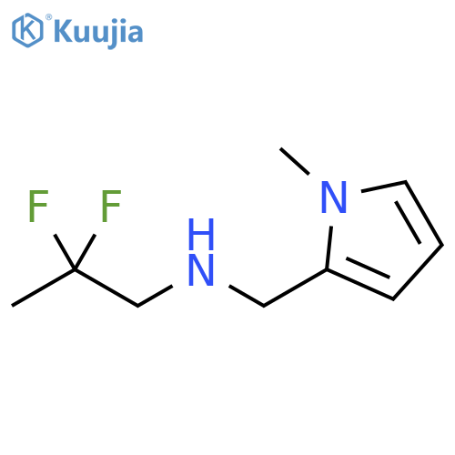 2,2-difluoro-N-((1-methyl-1H-pyrrol-2-yl)methyl)propan-1-amine structure