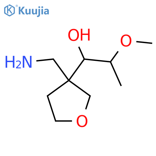 3-Furanmethanol, 3-(aminomethyl)tetrahydro-α-(1-methoxyethyl)- structure