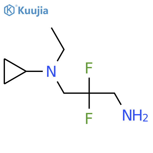 N'-cyclopropyl-N'-ethyl-2,2-difluoropropane-1,3-diamine structure