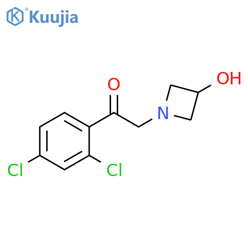 1-(2,4-Dichlorophenyl)-2-(3-hydroxyazetidin-1-yl)ethan-1-one structure