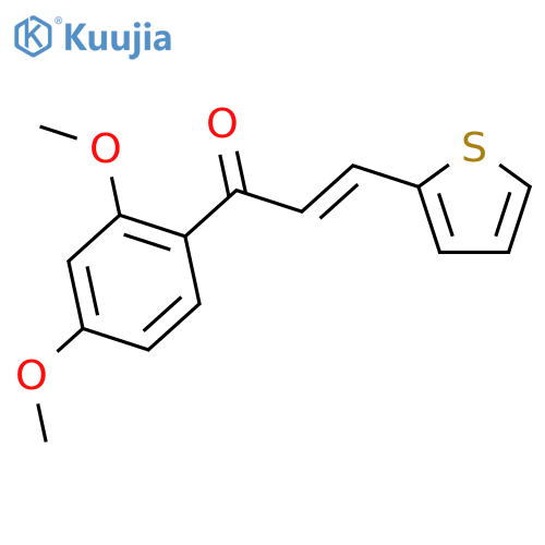 1-(2,4-dimethoxyphenyl)-3-thiophen-2-ylprop-2-en-1-one structure