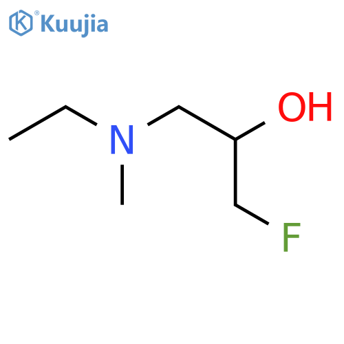 1-[Ethyl(methyl)amino]-3-fluoropropan-2-ol structure