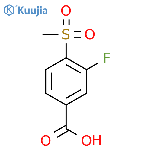 3-Fluoro-4-(methylsulfonyl)benzoic acid structure
