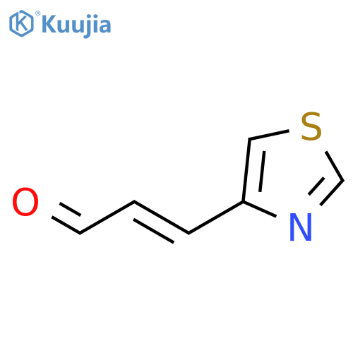 2-Propenal, 3-(4-thiazolyl)-, (E)- structure