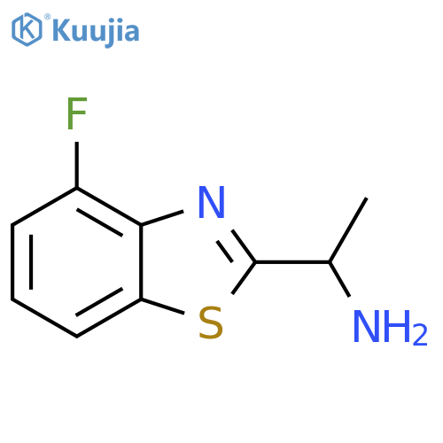 2-Benzothiazolemethanamine,4-fluoro-a-methyl- structure