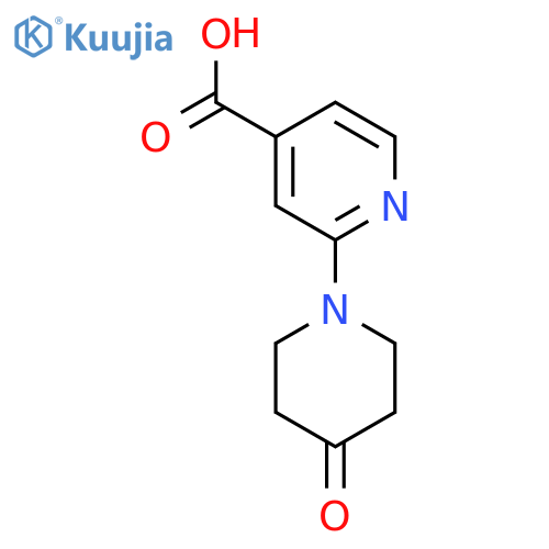 2-(4-Oxopiperidin-1-yl)pyridine-4-carboxylic acid structure
