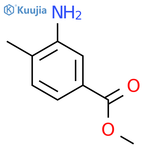 methyl 3-amino-4-methyl-benzoate structure