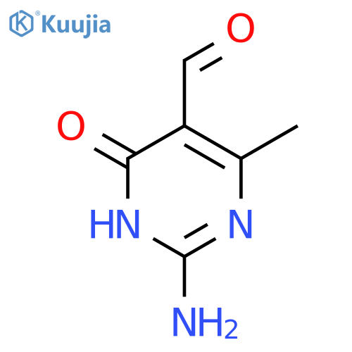 2-Amino-4-methyl-6-oxo-1,6-dihydropyrimidine-5-carbaldehyde structure
