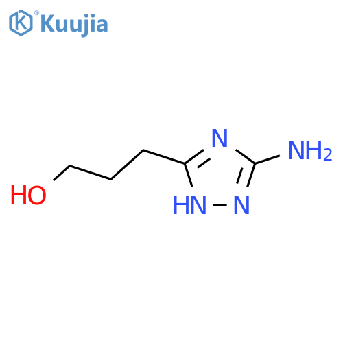3-(5-amino-4H-1,2,4-triazol-3-yl)propan-1-ol structure