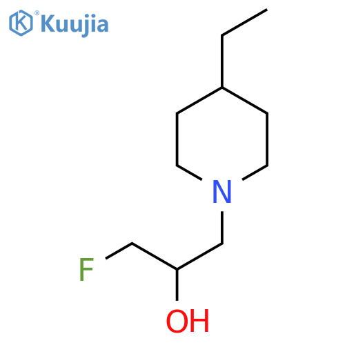 1-(4-Ethylpiperidin-1-yl)-3-fluoropropan-2-ol structure