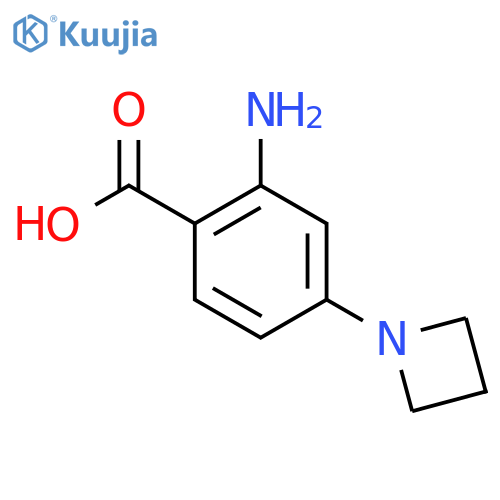2-Amino-4-(azetidin-1-yl)benzoic acid structure