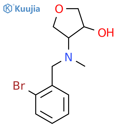 4-{(2-bromophenyl)methyl(methyl)amino}oxolan-3-ol structure