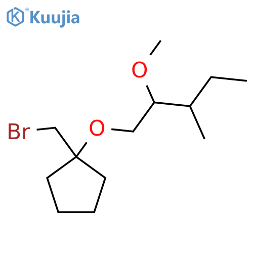 1-(Bromomethyl)-1-[(2-methoxy-3-methylpentyl)oxy]cyclopentane structure