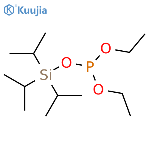 Phosphorous acid, diethyl tris(1-methylethyl)silyl ester structure