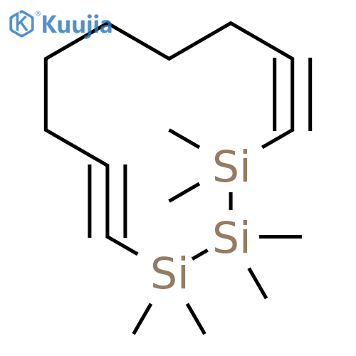 1,2,3-Trisilacyclododeca-4,11-diyne, 1,1,2,2,3,3-hexamethyl- structure