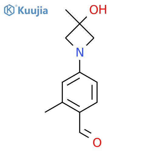 4-(3-Hydroxy-3-methylazetidin-1-yl)-2-methylbenzaldehyde structure