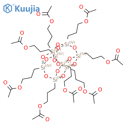 Octakis(3-acetoxypropyl)octasilsesquioxane structure