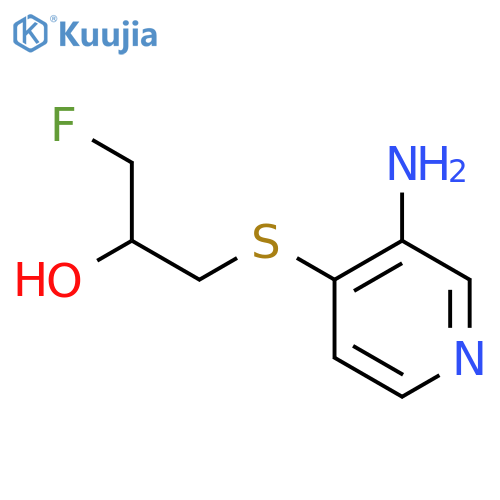 1-[(3-Aminopyridin-4-yl)sulfanyl]-3-fluoropropan-2-ol structure