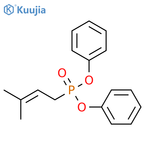 Phosphonic acid, (3-methyl-2-butenyl)-, diphenyl ester structure