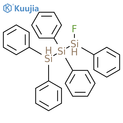 Trisilane, 1-fluoro-1,2,2,3,3-pentaphenyl- structure
