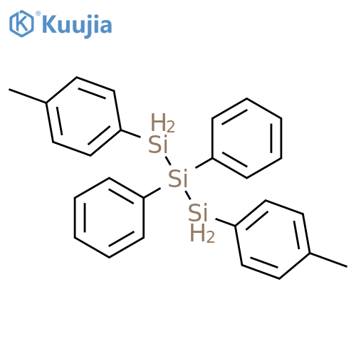 Trisilane, 1,3-bis(4-methylphenyl)-2,2-diphenyl- structure