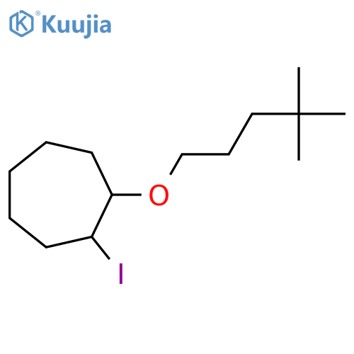1-[(4,4-Dimethylpentyl)oxy]-2-iodocycloheptane structure