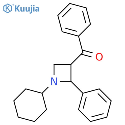 (1-cyclohexyl-2-phenylazetidin-3-yl)-phenylmethanone structure