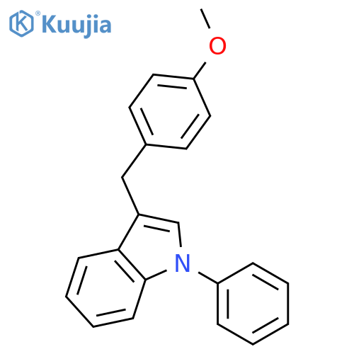 1H-Indole, 3-[(4-methoxyphenyl)methyl]-1-phenyl- structure