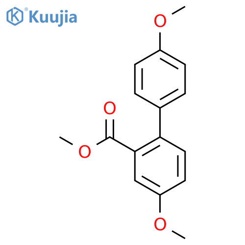 [1,1'-Biphenyl]-2-carboxylic acid, 4,4'-dimethoxy-, methyl ester structure