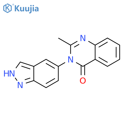 4(3H)-Quinazolinone, 3-(1H-indazol-5-yl)-2-methyl- structure